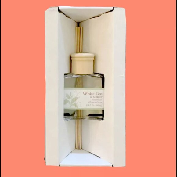 ❣️2/$36 NIB Anthropologie Rosy Rings White Tea & Ginger Reed Diffuser - Picture 4 of 5